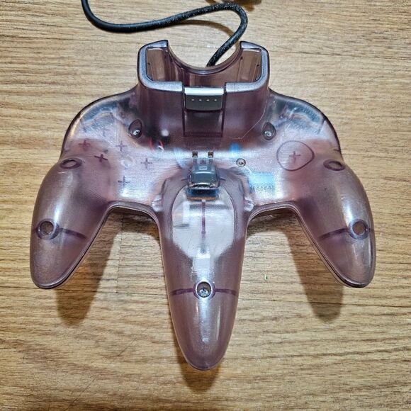 Nintendo 64 N64 Atomic Purple Controller Translucent Genuine Excellent Condition - Picture 7 of 9